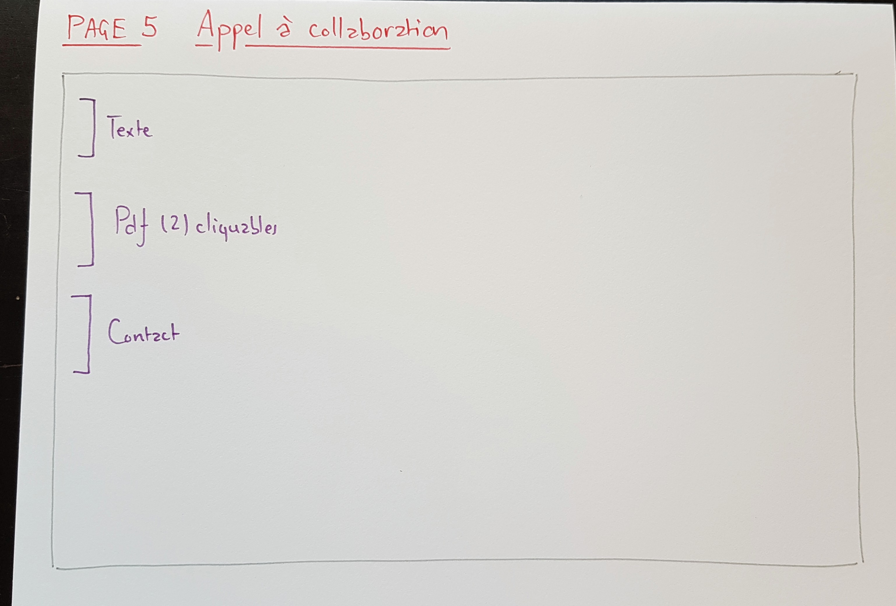 Appel &agrave; collaboration